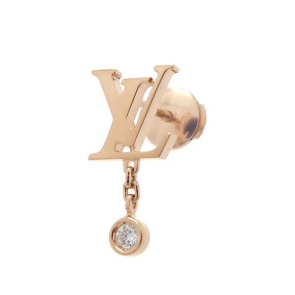Louis Vuitton Idylle Blossom LV Single Earring 750 18k Pink Gold Diamond — view 2