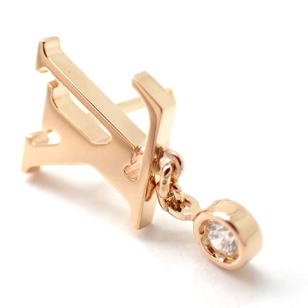 Louis Vuitton Idylle Blossom LV Single Earring 750 18k Pink Gold Diamond — view 3