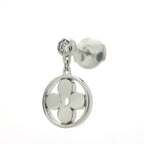 Louis Vuitton 18k White Gold Single Earring — view 2