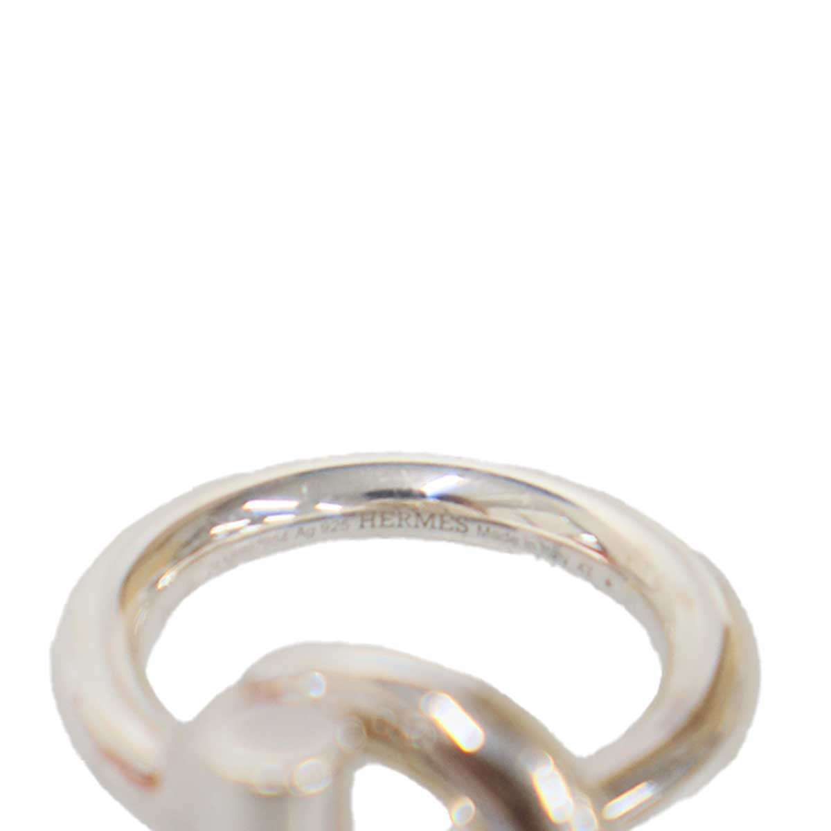 Hermes Echappee Ring MM Silver — view 4
