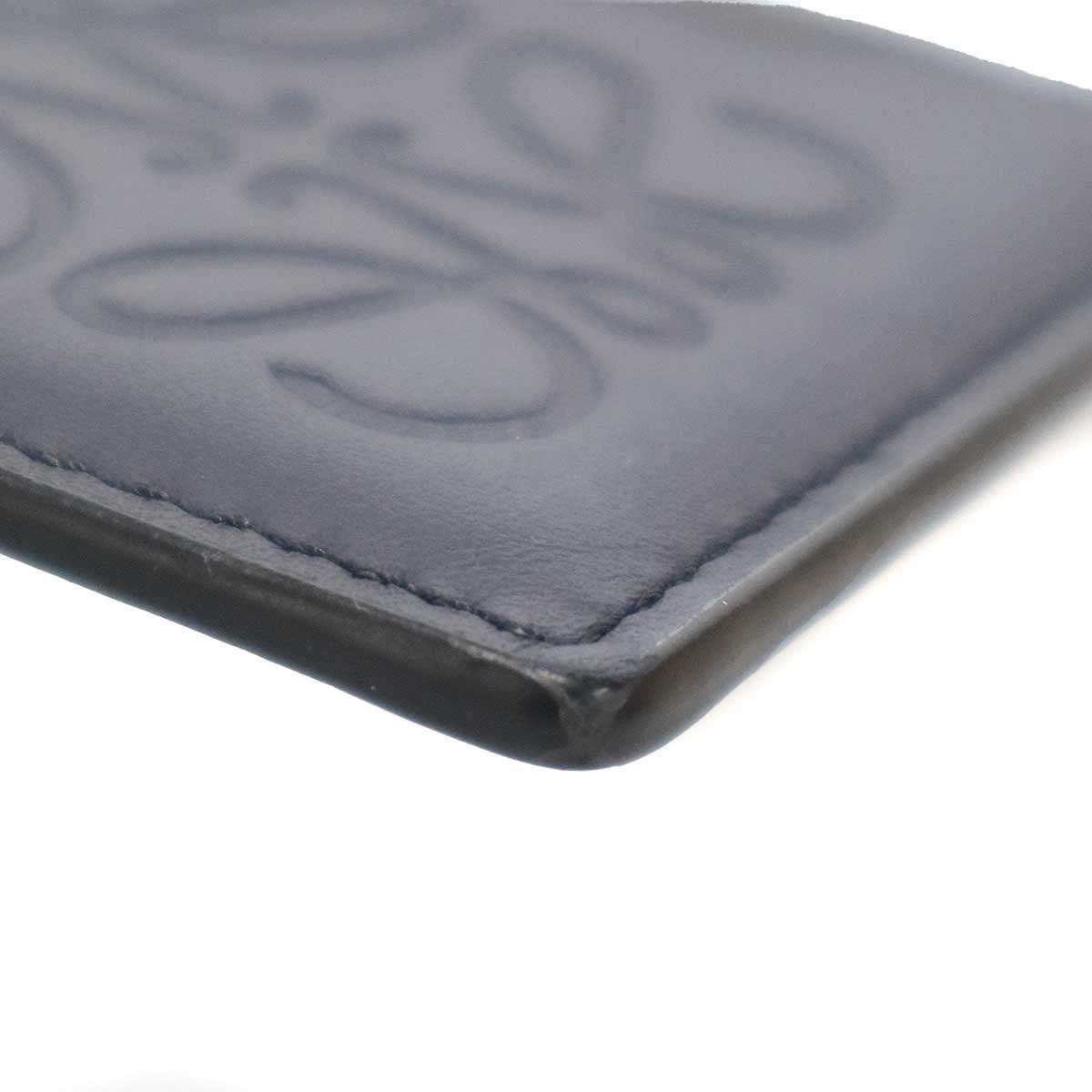 Loewe Strap Leather Card Case Navy — view 5