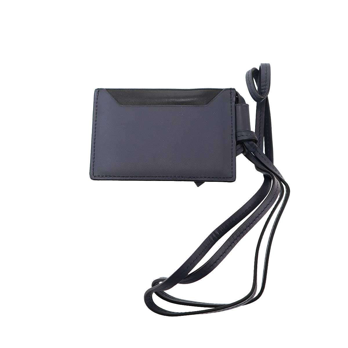 Loewe Strap Leather Card Case Navy — view 2