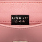 Fendi Chain Shoulder Bag Wallet Pink Leather — view 6