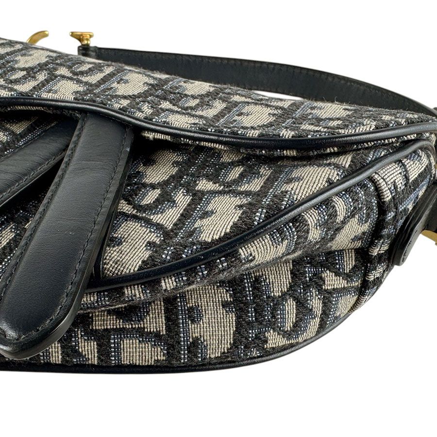 Dior Saddle Bag Handbag Navy — view 8