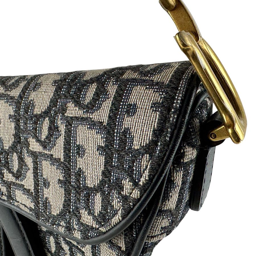 Dior Saddle Bag Handbag Navy — view 6