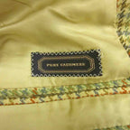 Hermes Star Mark Tailored Jacket Wool 48 Beige Multicolor Houndstooth Pattern — view 8