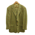 Hermes Star Mark Tailored Jacket Wool 48 Beige Multicolor Houndstooth Pattern