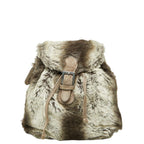 Fendi Zucca Backpack Gray Suede