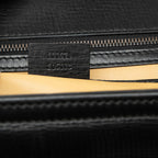 Gucci Handbag Black Leather with Logo Pouch — view 6