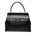 Gucci Handbag Black Leather with Logo Pouch