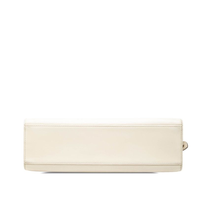 Louis Vuitton Epi Pont Neuf PM Handbag Yvoir White Leather — view 3