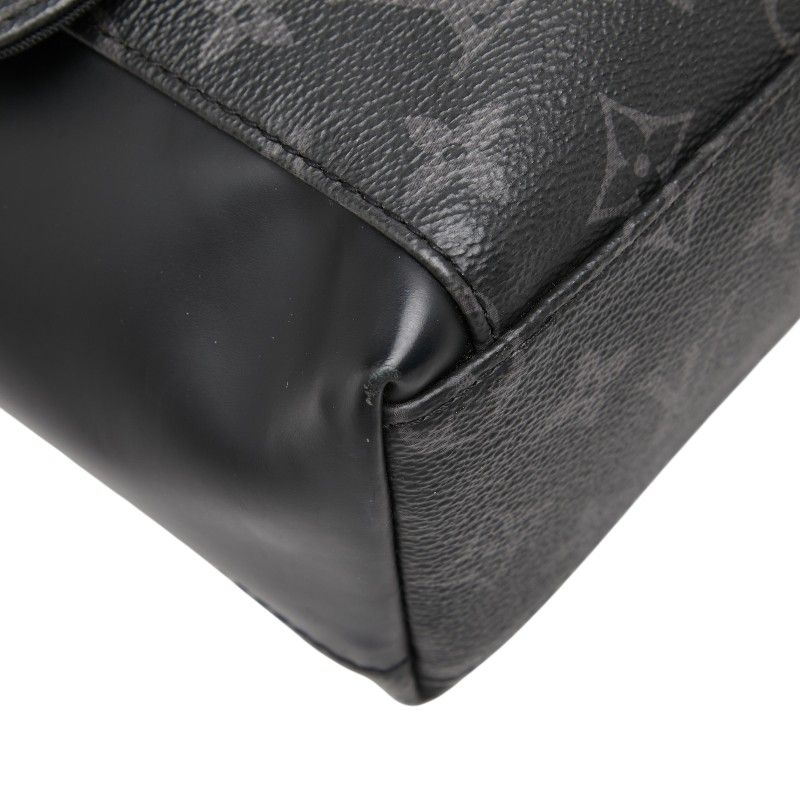 Louis Vuitton Monogram Eclipse Messenger Explorer PM Shoulder Bag Black Leather — view 6