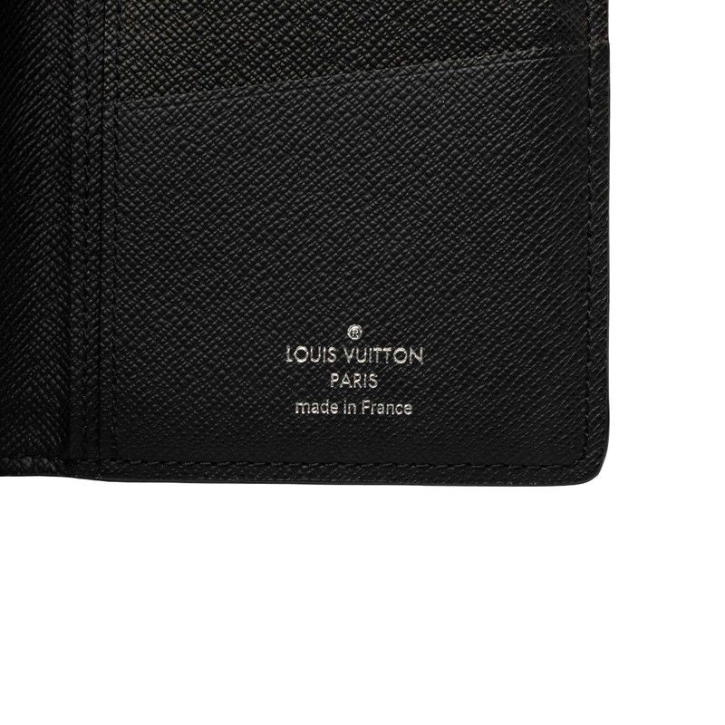 Louis Vuitton Monogram Eclipse Portefeuille Brazza Wallet Black Leather — view 6