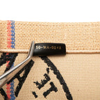 Dior Book Tote Bag Beige Black Canvas — view 6