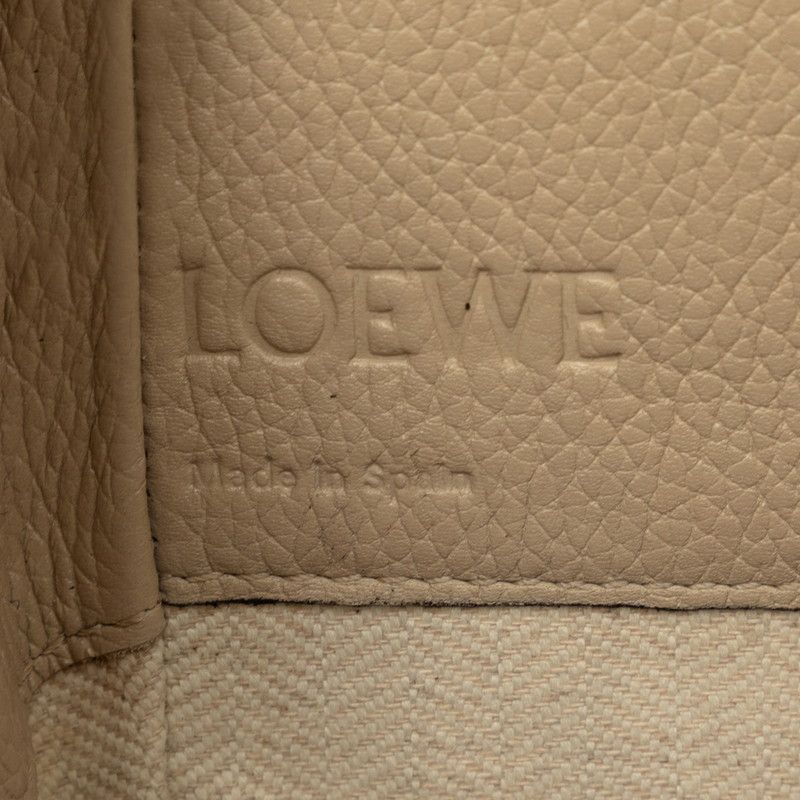 Loewe Anagram Hammock Mini 2-Way Shoulder Bag Beige Leather — view 5