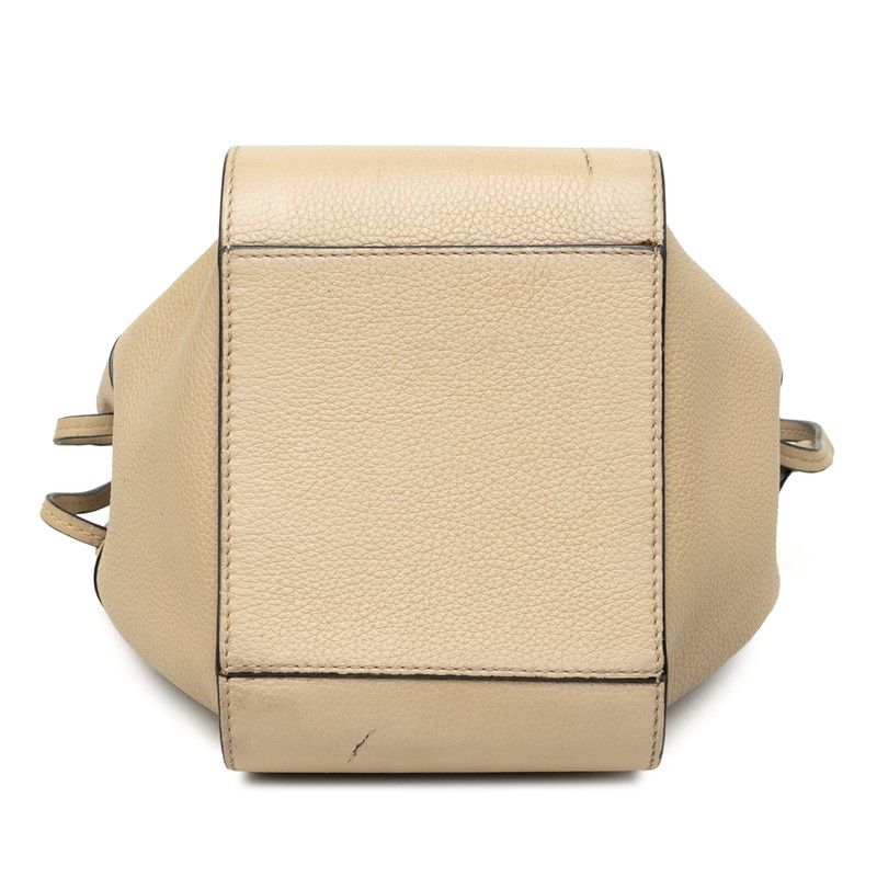 Loewe Anagram Hammock Mini 2-Way Shoulder Bag Beige Leather — view 3