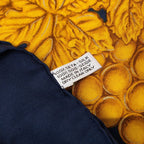 Chanel Grape Scarf Navy Yellow Silk — view 6