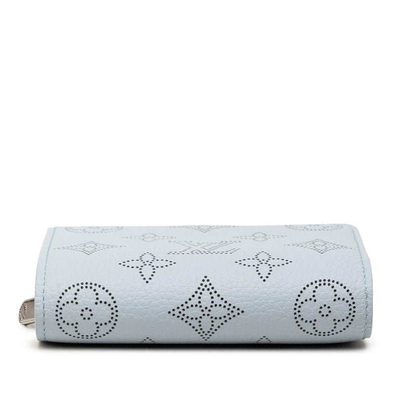 Louis Vuitton Monogram Mahina Portefeuille Clair Bifold Wallet Compact Blue — view 3