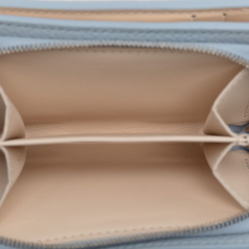Louis Vuitton Monogram Mahina Portefeuille Clair Bifold Wallet Compact Blue — view 4