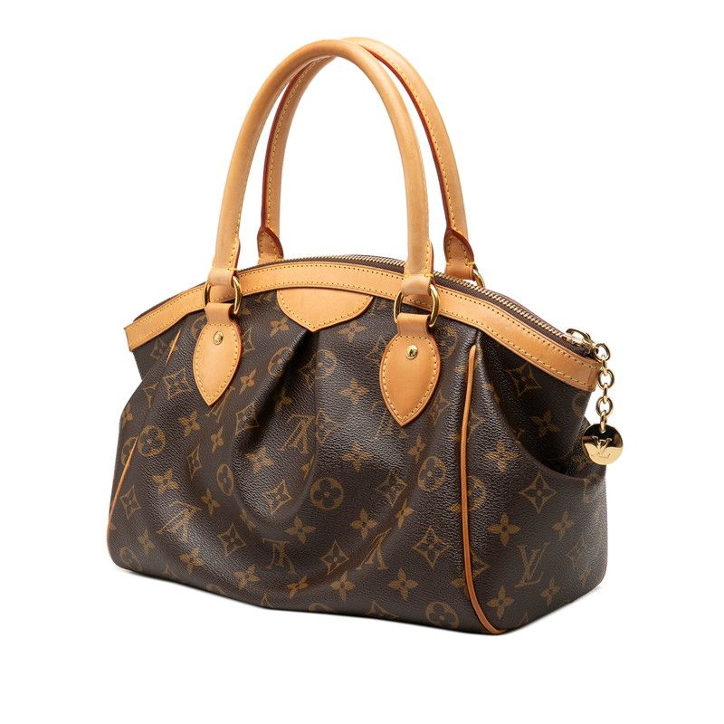 Louis Vuitton Monogram Tivoli PM Handbag Brown Leather — view 2