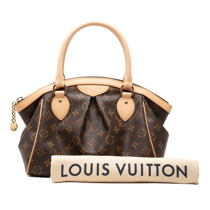 Louis Vuitton Monogram Tivoli PM Handbag Brown Leather — view 7