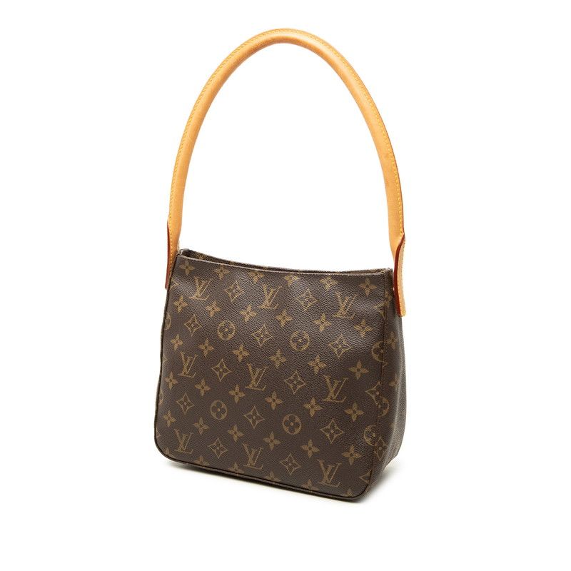 Louis Vuitton Monogram Looping MM Shoulder Bag Brown Leather — view 2