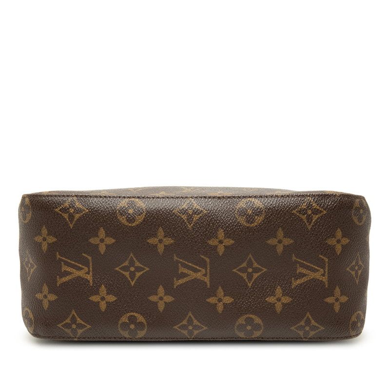 Louis Vuitton Monogram Looping MM Shoulder Bag Brown Leather — view 3