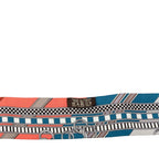 Hermes Twilly Brides Et Gray Bridle and Charm Scarf Multicolor Silk — view 5