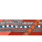 Hermes Twilly Brides Et Gray Bridle and Charm Scarf Multicolor Silk — view 3