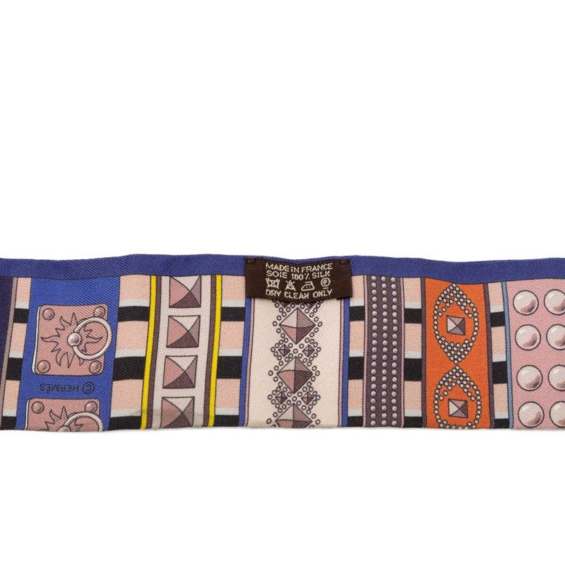 Hermes Twill Colliers de Chiens Remix Collier de Chien Scarf Multicolor Silk — view 4