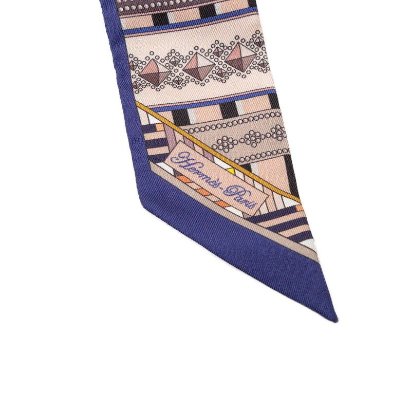 Hermes Twill Colliers de Chiens Remix Collier de Chien Scarf Multicolor Silk — view 3