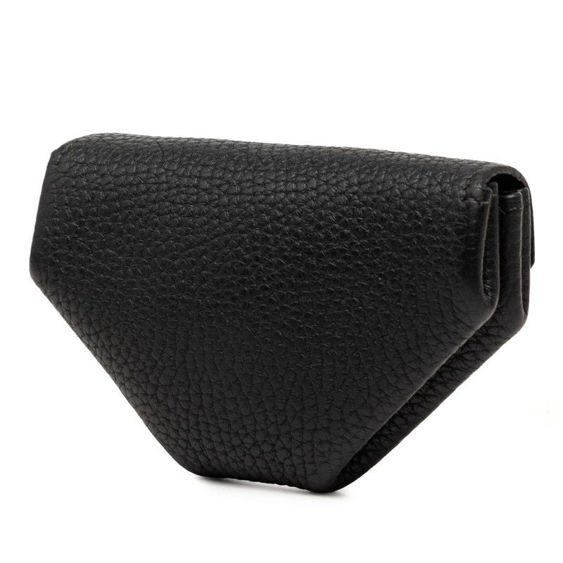 Hermes Levain Quatre Coin Purse Black Silver Chevre — view 2