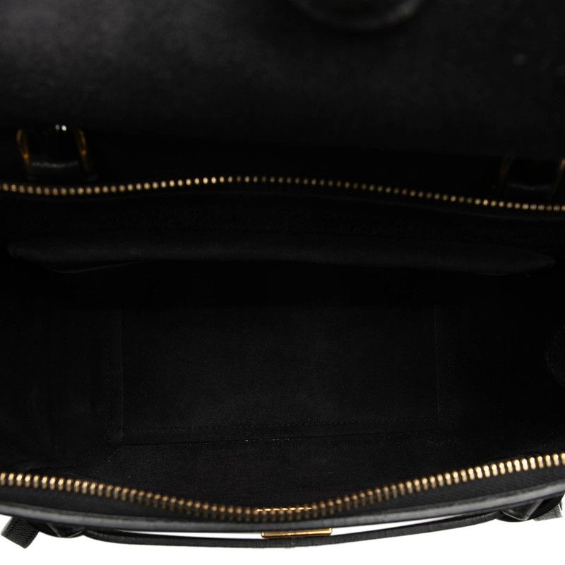 Celine Belt Bag Micro 2-Way Black Leather — view 4