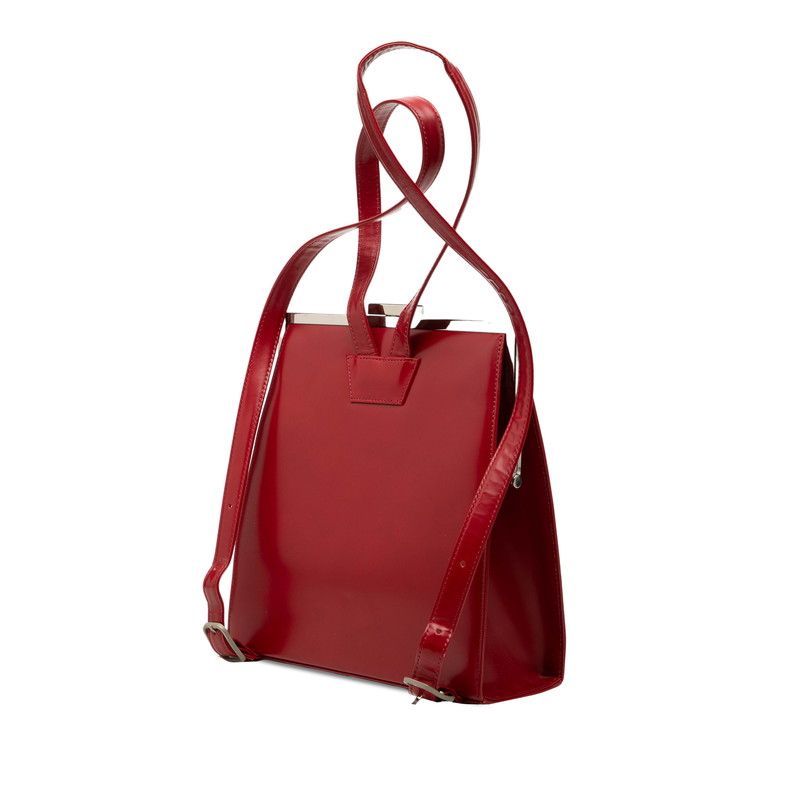 Saint Laurent Backpack Red Leather — view 2