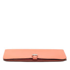 Hermes Dogon GM Bifold Wallet Pink Taurillon Clemence — view 3