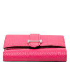 Hermes Bearn Recto Verso Trifold Wallet Rose Shocking Pink Chevre — view 3