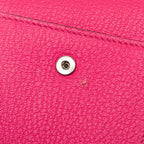 Hermes Bearn Recto Verso Trifold Wallet Rose Shocking Pink Chevre — view 5