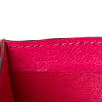 Hermes Bearn Recto Verso Trifold Wallet Rose Shocking Pink Chevre — view 7