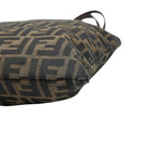 Fendi Zucca Tote Shoulder Bag Brown Canvas Leather — view 4