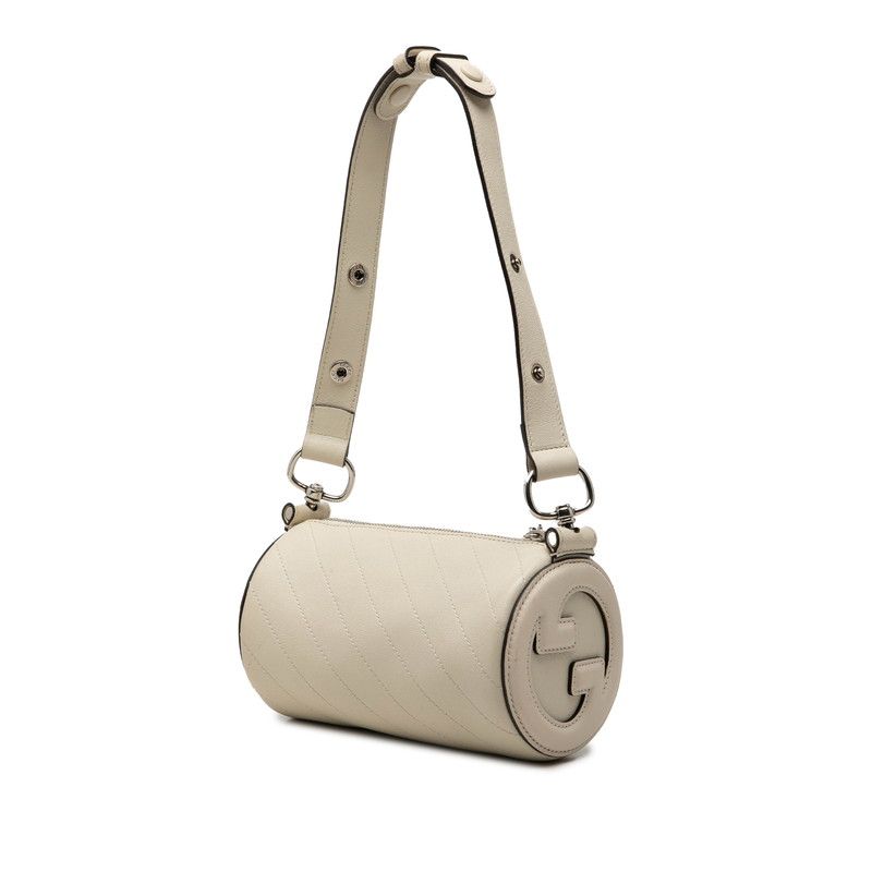 Gucci Blondie Shoulder Bag White Leather — view 2
