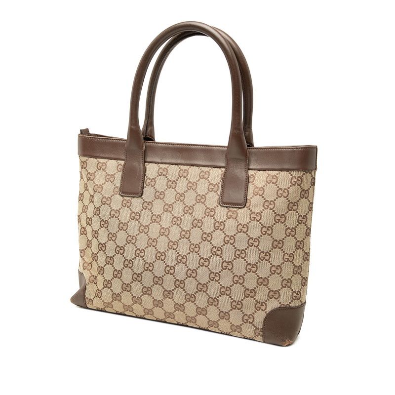 Gucci GG Canvas Tote Bag 002 Beige Brown — view 2
