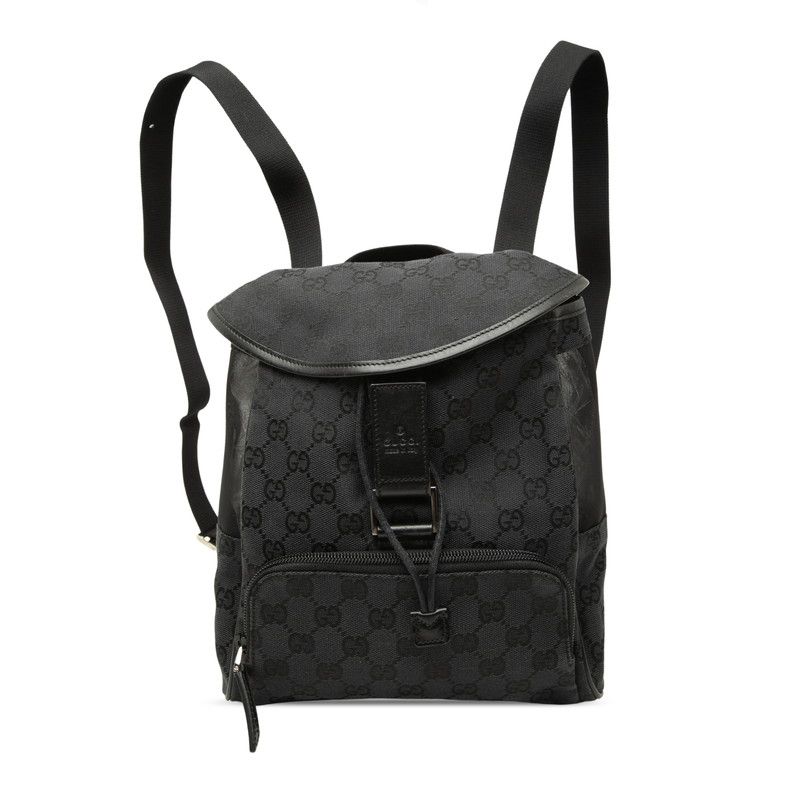 Gucci GG Canvas Backpack 019 Black