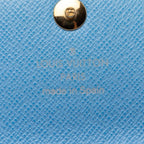 Louis Vuitton Monogram Multicolor Business Card Holder Case White Blue Leather — view 5