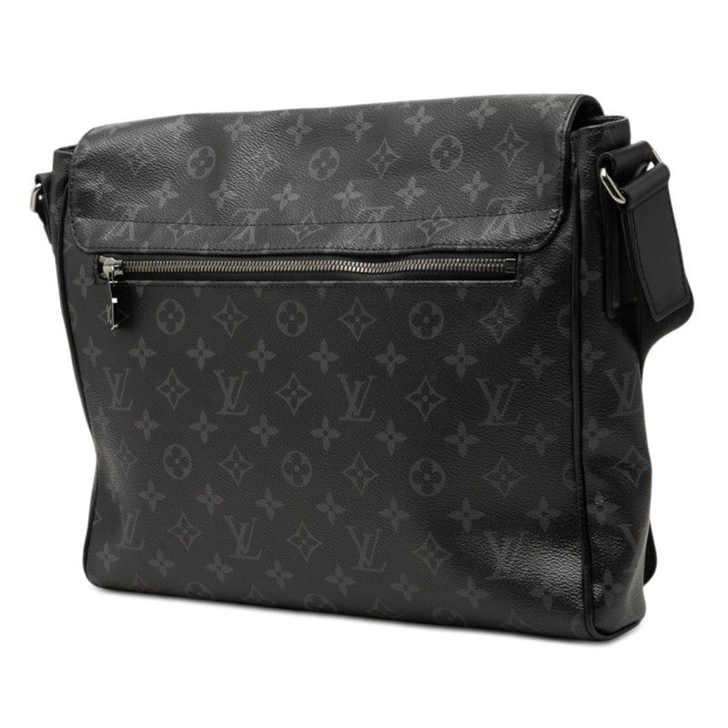 Louis Vuitton Monogram Eclipse District MM NM Crossbody Shoulder Bag Black — view 2