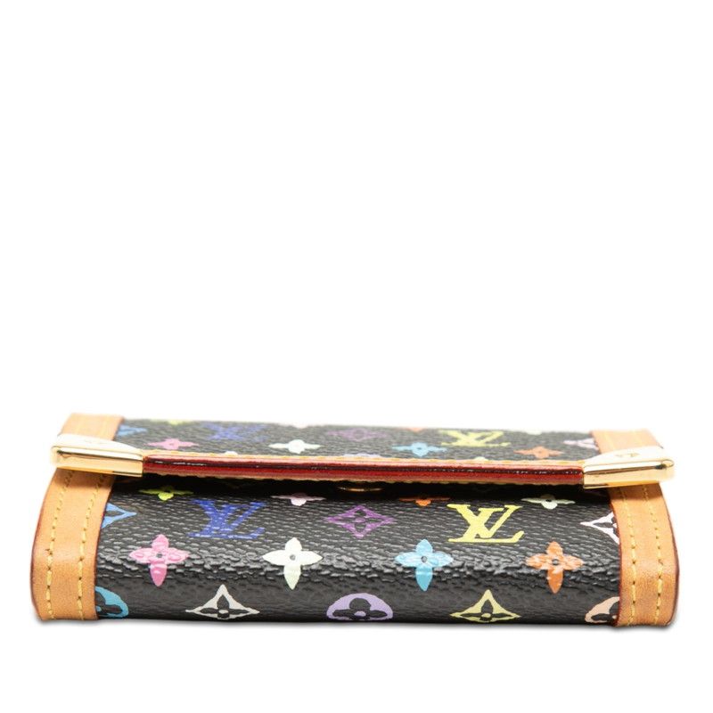 Louis Vuitton Monogram Multicolor Porte-Monnaie Plastic Coin Case Noir Black — view 3