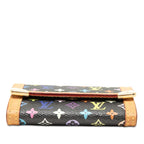 Louis Vuitton Monogram Multicolor Porte-Monnaie Plastic Coin Case Noir Black — view 3