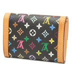Louis Vuitton Monogram Multicolor Porte-Monnaie Plastic Coin Case Noir Black — view 2