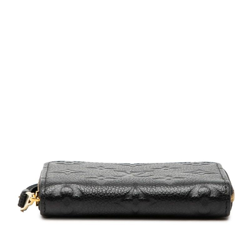 Louis Vuitton Monogram Empreinte Zippy Coin Purse Noir Black Leather — view 3