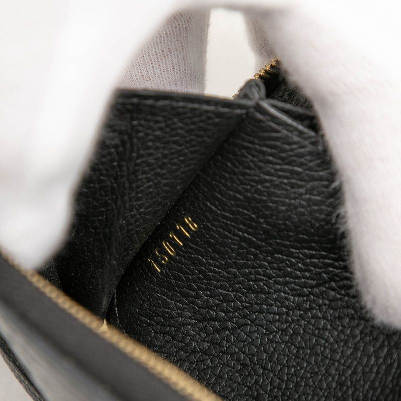 Louis Vuitton Monogram Empreinte Zippy Coin Purse Noir Black Leather — view 6
