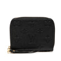 Louis Vuitton Monogram Empreinte Zippy Coin Purse Noir Black Leather